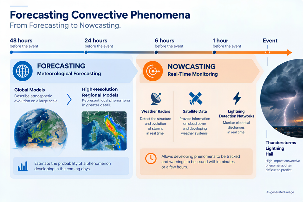 Temporal evolution graphic of forecasting phenomena