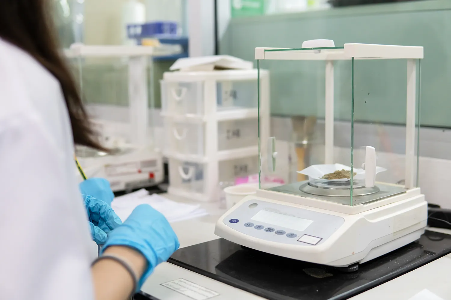 Analisi particolato in laboratorio
